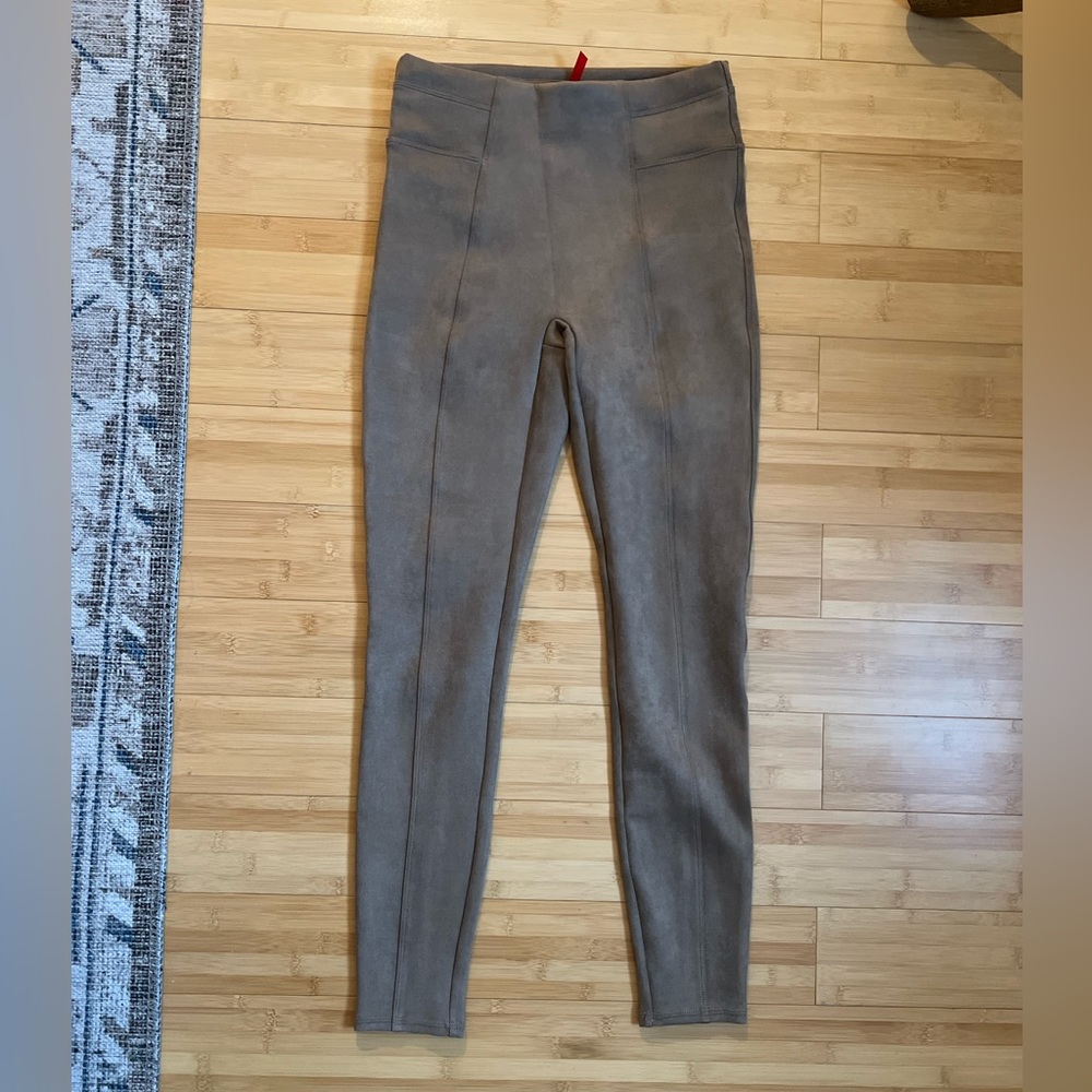 SPANX Tan suede leggings - Sz SP